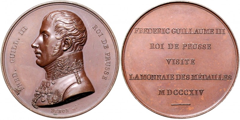 Brandenburg in den Marken - Preussen Friedrich Wilhelm III. 1797-1840 Bronzemeda...