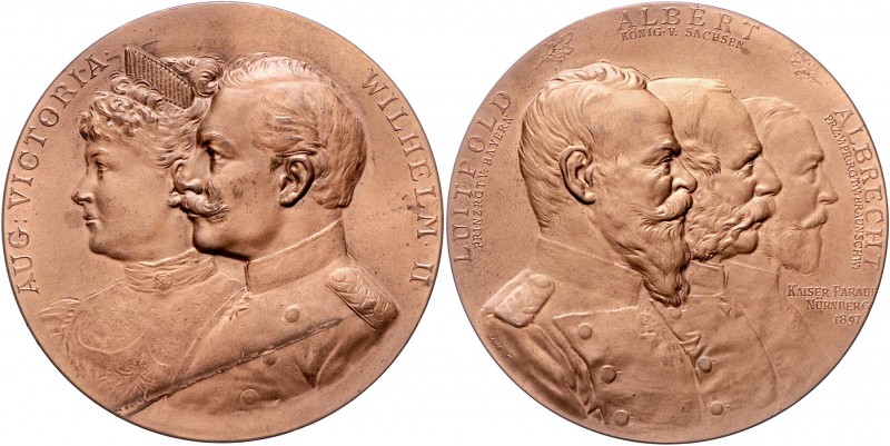 Brandenburg in den Marken - Preussen Wilhelm II. 1888-1918 Bronzemedaille 1897 (...