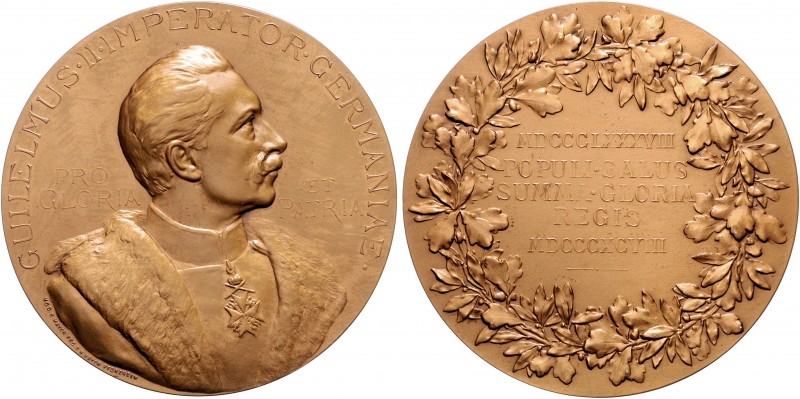 Brandenburg in den Marken - Preussen Wilhelm II. 1888-1918 Bronzemedaille 1898 (...