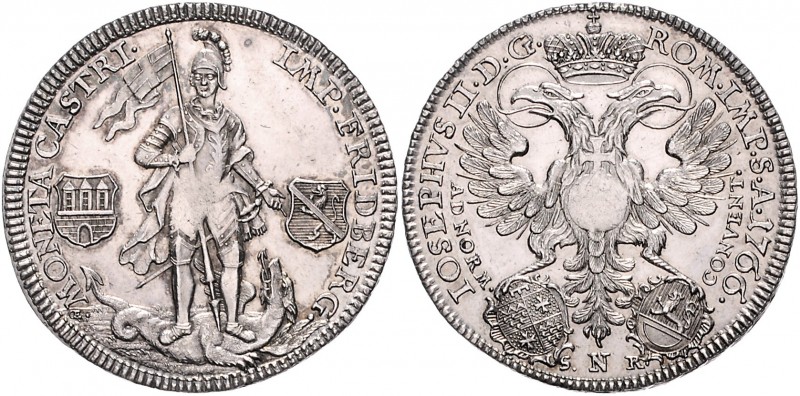 Friedberg - Reichsburg Franz Heinrich von Dalberg 1755-1777 1/2 Konventionstaler...