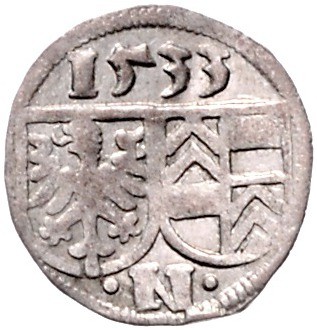 Nördlingen Eberhard IV. von Eppstein-Königstein 1503-1535 Einseitiger Pfennig 15...