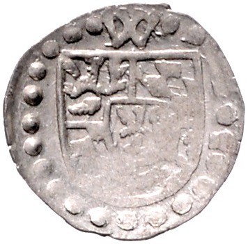 Pfalz - Zweibrücken Wolfgang 1532-1569 Einseitiger Pfennig o.J. W über quadriert...