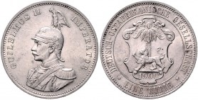 Deutsch-Ostafrika Lot o.J. von 3 Stücken: 1 Rupie 1897 (Rf., kl.Sf.) 1900 u. 1901 J. 713. 
 f.ss bis ss-vz