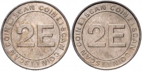 Bundesrepublik Deutschland 2 Euro o.J. Probe 'Scan Coin' Probeprägung in Kupfer-Nickel auf Komplettmaterial Rohling. Randriffelung wie bei den normale...