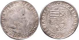 RDR - Österreich Erzherzog Ferdinand 1564-1595 Guldentaler 1566 Dav. 51. 
 s-ss/ss