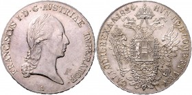 RDR - Österreich Franz II./ I. 1792-1835 Taler 1824 A Kahnt 338. Dav. 7. Jaeckel 190. Her. 309. 
 vz+/vz-st