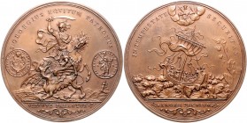 RDR - Österreich Franz Joseph I. 1848-1916 Bronzemedaille 1914 (v. HMA Wien) St. Georgsmedaille 
59,8mm 81,9g vz-st