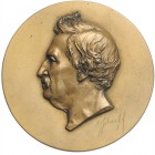 RDR - Österreich Zweite Republik Eins. Bronzemedaille o.J. (v. S. Scharff) auf einen unbekannten Aristokraten (20. Jh.), auf der Rückseite schwarze Ma...