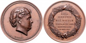 Frankreich III. République 1871-1940 Bronzemedaille 1872 (v. Ch. Wiener) a.d. Tod von Maria Robyns, geb. Wiesen in Lebach/Saarland 1821, Heirat 1862 m...