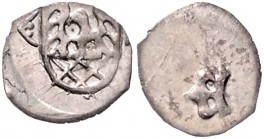 Tschechien - Eger Schwarzpfennig o.J. Stadtwappen/Gotisches E Slg. Jul. vgl. 622. Schulten 3932. 
etwas dezentriert, mit Prägeglanz gutes vz