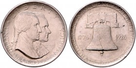 USA 1/2 Dollar 1926 Sesquicentennial of American Independence KM 160. 
 ss