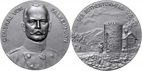 Die Mittelmächte - Personen - Falkenhayn, Erich von Lot o.J. von 2 Stücken: Bronzemedaille 1915 (v. B.H. Mayer) Erinnerung an den Weltkrieg 1914/15 (4...