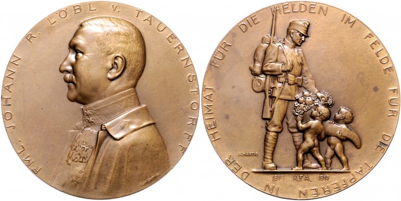 Die Mittelmächte - Personen - Löbl von Tauernstorff, Johann Bronzemedaille 1917 ...