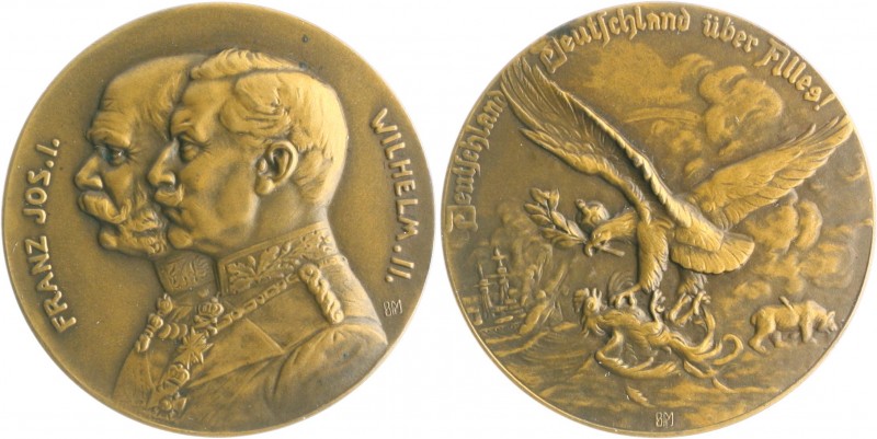 Die Mittelmächte - Allgemein Bronzemedaille o.J. (v. B.H. Mayer) 'Deutschland, D...