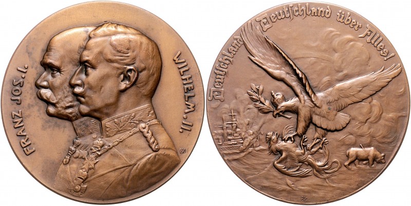 Die Mittelmächte - Allgemein Bronzemedaille o.J. (v. B.H. Mayer) 'Deutschland - ...