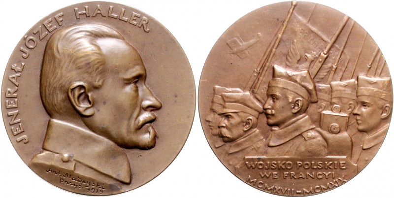 Die Entente - Personen - Haller von Hallenburg, Jozef Bronzemedaille 1919 (v. Ma...