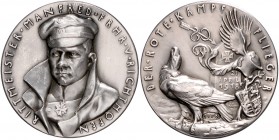 Medaillen von Karl Goetz Silbermedaille 1918 NP von 1978 auf den 60. Todestag von Rittmeister Manfred Freiherr von Richthofen Kien. 288. Slg. Bö. 5727...