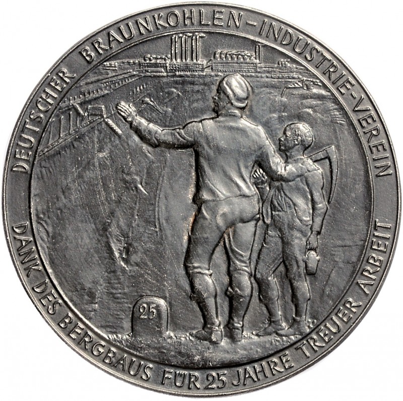 - Kunstgüsse und - Prägungen Eisengussmedaille o.J. geschwärzt, einseitig (v. Hö...