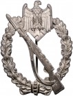 - Militaria, Orden und Ehrenzeichen Abzeichen o.J. Infanterie-Sturmabzeichen in Silber, ohne Herstellermarke OEK 3890. 
 vz
