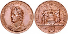 - Personen - Schiller, Friedrich 1759-1805 Bronzemedaille 1859 (v. Staudigel/Loos/Fischer/Schnitzspahn) auf seinen 100. Geburtstag Wurzbach 7217. Bret...