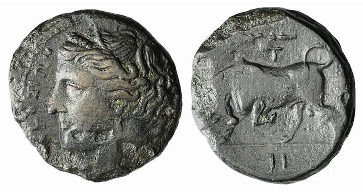 Sicily, Syracuse. Hieron II (275-215 BC). Æ (18mm, 6.06g, 9h), c. 275-269 BC. Wr...