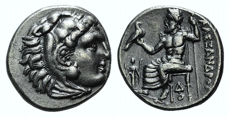 Kings of Macedon, Alexander III ‘the Great’ (336-323 BC). AR Drachm (17mm, 4.12g...