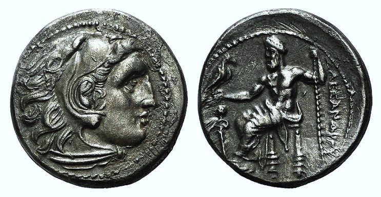 Kings of Macedon, Alexander III 'the Great' (336-323). AR Drachm (17mm, 4.16g, 2...
