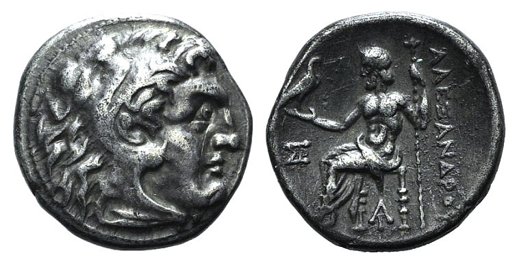 Kings of Macedon, Alexander III 'the Great' (336-323 BC). AR Drachm (16mm, 4.18g...