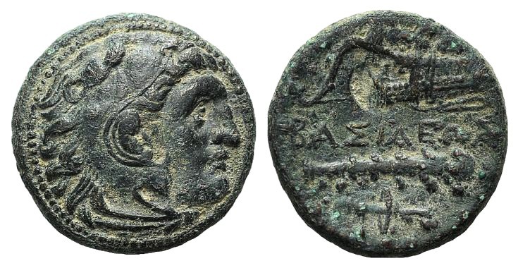 Kings of Macedon, Alexander III ‘the Great’ (336-323 BC). Æ (19mm, 5.73g, 3h). U...