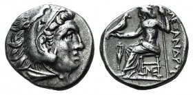 Kings of Macedon, Antigonos I Monophthalmos (Strategos of Asia, 320-306/5 BC, or king, 306/5-301 BC). AR Drachm (15mm, 4.11g, 6h). Lampsakos, c. 310-3...