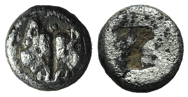 Lesbos, Unattributed early mint, c. 500-450 BC. BI 1/24 Stater (6mm, 0.51g). Con...