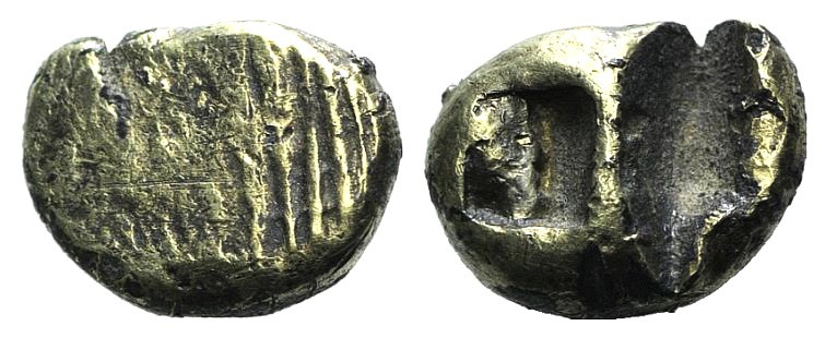 Ionia, Uncertain, c. 650-600 BC. EL Hekte – Sixth Stater (9.5mm, 1.64g). Lydo-Mi...