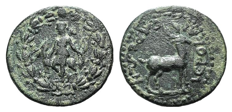 Lydia, Hierocaesaraea. Pseudo-autonomous issue, 1st-2nd centuries AD. Æ (20mm, 4...