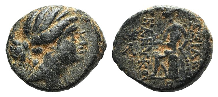 Seleukid Kings, Seleukos III (225/4-222 BC). Æ (16mm, 4.33g, 1h). Antioch on the...