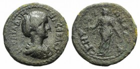 Julia Domna (Augusta, 193-217). Troas, Skepsis. Æ (26mm, 6.75g, 6h). Draped bust r. R/ Athena standing facing, head left, holding sceptre and Nike. Cf...