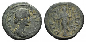 Plautilla (Augusta, 202-205). Phrygia, Otrus. Æ (19mm, 3.27g, 6h). Draped bust r. R/ Demeter standing l., holding grain ears and torch. Von Aulock, Ph...