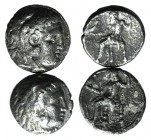 Kings of Macedon, Alexander III, lot of 2 AR Tetradrachms, to be catalog. Lot sold as is, no returns