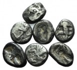 Persia, Achaemenid Empire, lot of 8 AR Sigloi. Lot sold as is, no returns