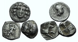 Lot of 3 Greek AR Fractions, to be catalog. Lot sold as is, no returns
