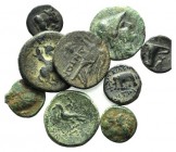 Lot of 9 Greek Æ coins, to be catalog. Lot sold as is, no returns