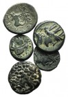 Lot of 5 Greek Æ coins, to be catalog. Lot sold as is, no returns