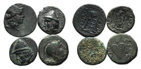 Lot of 4 Greek Æ coins, to be catalog. Lot sold as is, no returns