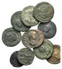 Lot of 10 Late Roman Æ coins, to be catalog. Lot sold as is, no returns