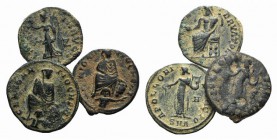 Lot of 3 Roman Imperial Æ coins, to be catalog. Lot sold as is, no returns