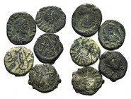 Lot of 5 Late Roman Æ coins, to be catalog. Lot sold as is, no returns