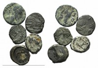Lot of 5 Late Roman Æ coins, to be catalog. Lot sold as is, no returns