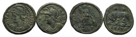 Lot of 2 Roman Imperial Æ coins (Commemorative series), to be catalog. Lot sold as is, no returns