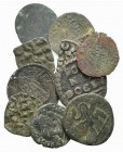 Lot of 10 Italian Medieval-Modern BI and Æ coins, to be catalog. Lot sold as is, no returns