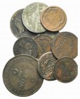 Lot of 10 Modern Æ coins, including Papal States (5), Italy (4) and Austria (1). Lot sold as is, no returns