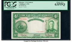 Bahamas Bahamas Government 4 Shillings 1936 (ND 1947) Pick 9e PCGS Choice New 63PPQ. 

HID09801242017

© 2020 Heritage Auctions | All Rights Reserve